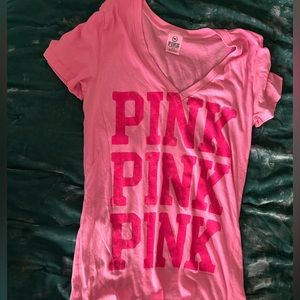 y2k Victoria Sceret PINK v-neck top